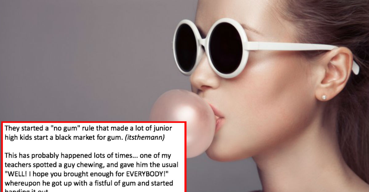 chewing gum girl reddit