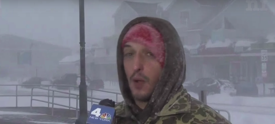 Mikey Bones Close Up NBC Snow