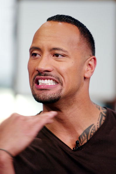 dwayne johnson making a face