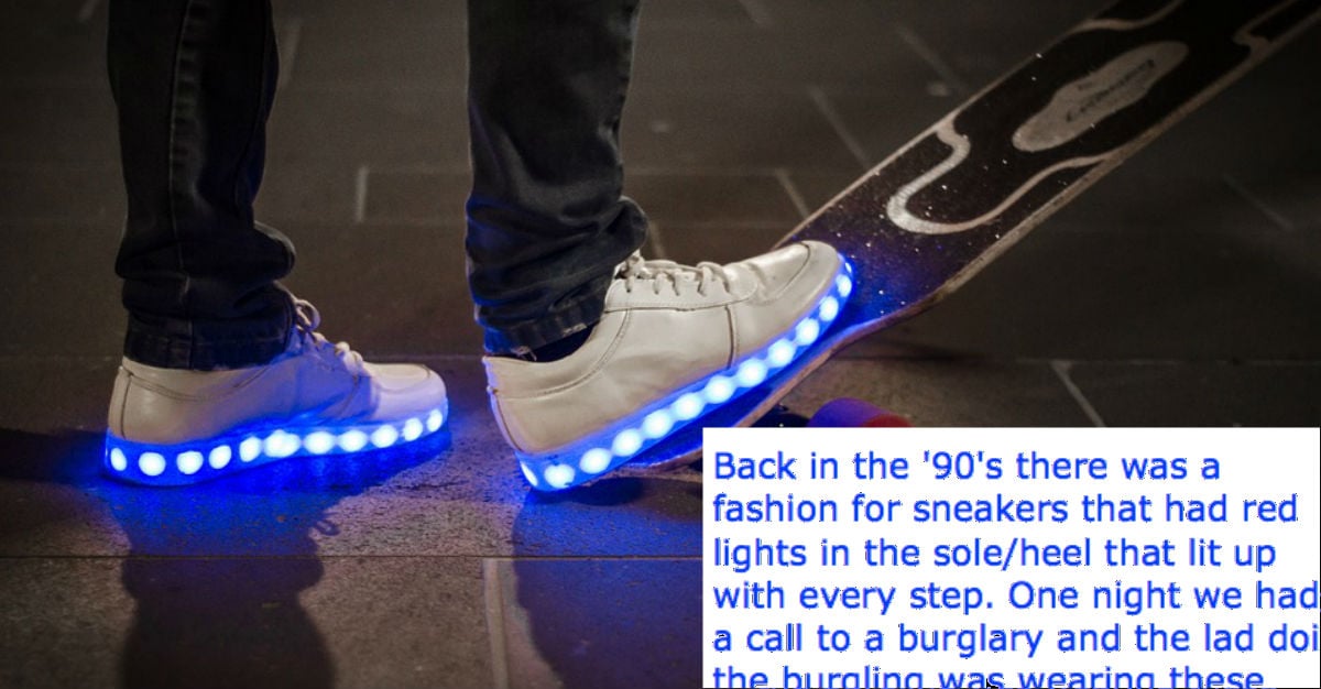 run away from police light up shoes