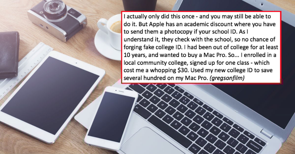 life hack apple student discount loophole