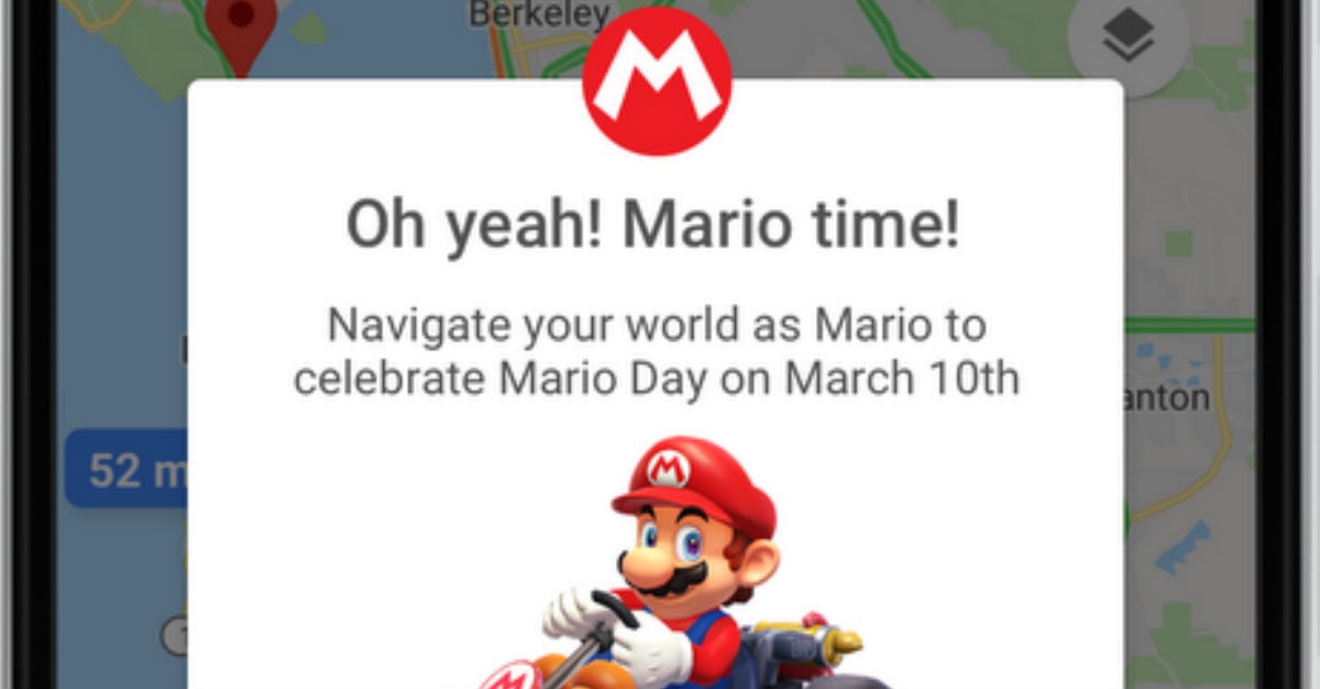 mario kart google maps