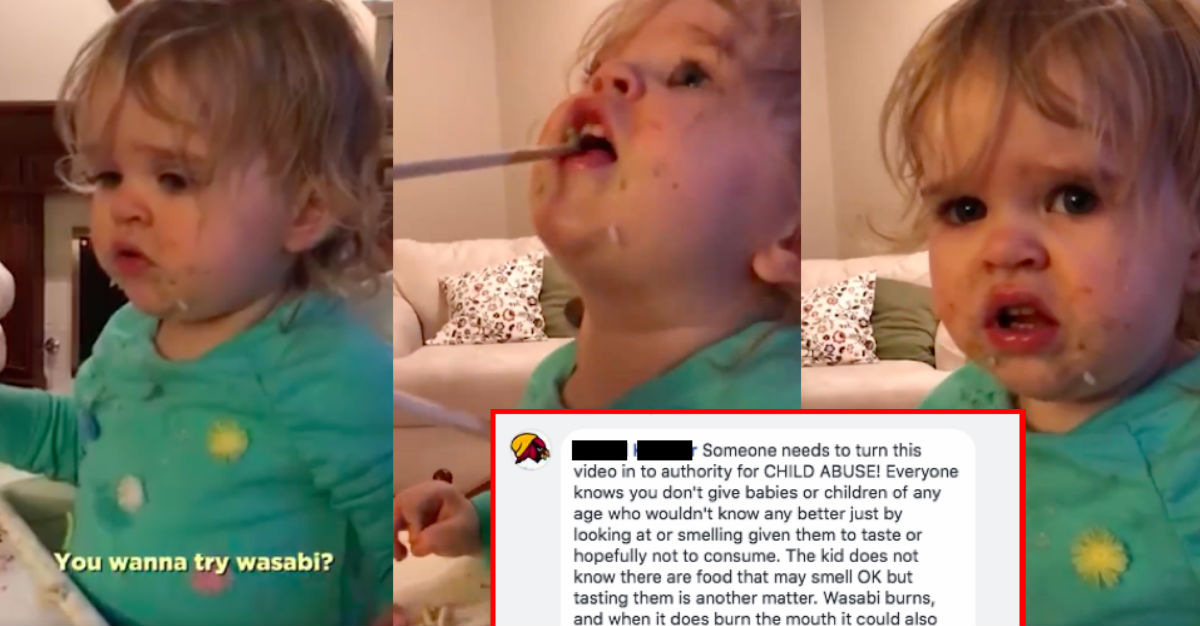 rosie baby tries wasabi first time video