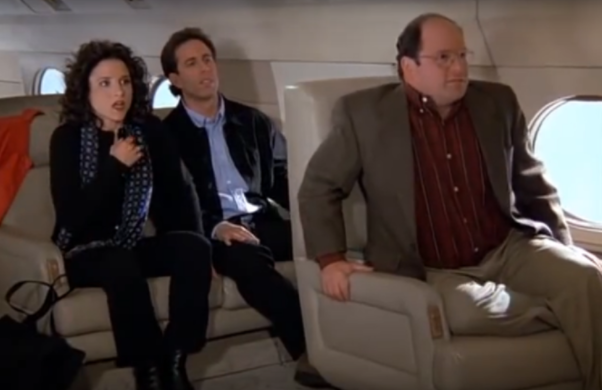 Seinfeld cast on airplane finale