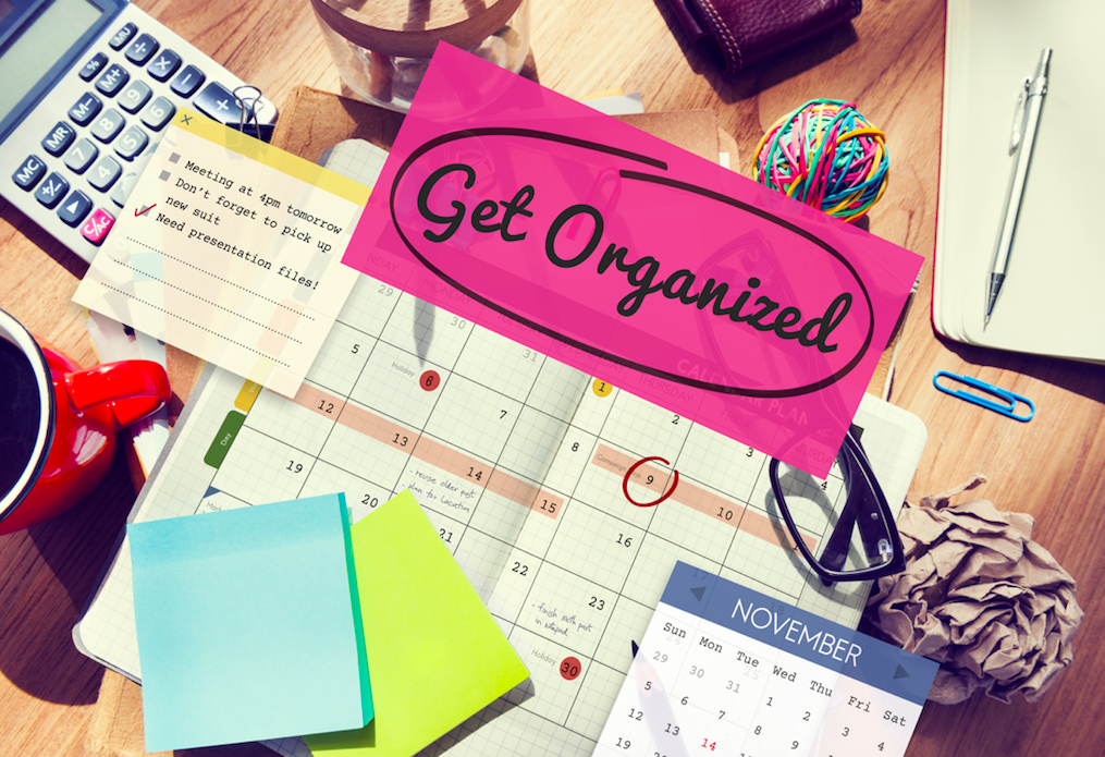 get organized clean desk