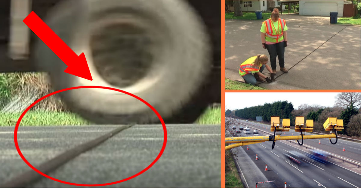 pneumatic tube road feature