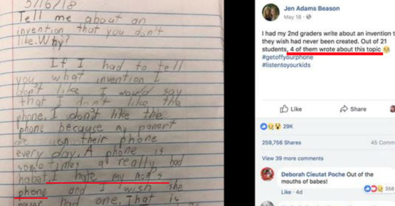 ”I Hate My Mom’s Phone”: Teacher’s Touching Post Goes Viral Over 2nd Grader’s Tech Woes